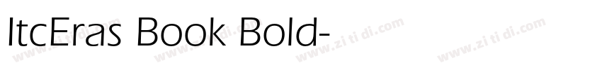 ItcEras Book Bold字体转换